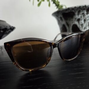 NICOLE MILLER SEYCHELLES Tortoise Shell Cat-Eye Sunglasses